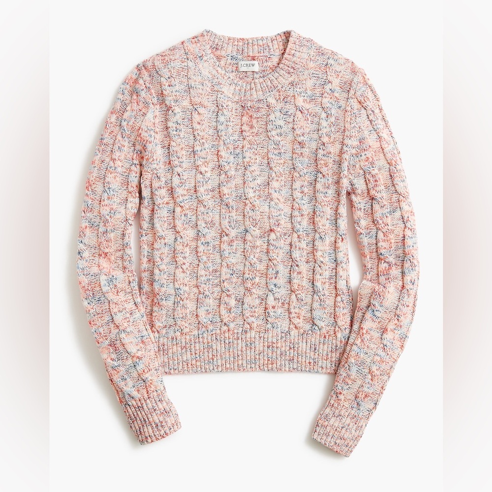 J Crew Multi Color Crewneck Sweater size medium